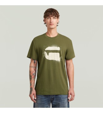 G-Star T-shirt Spray G Logo grn