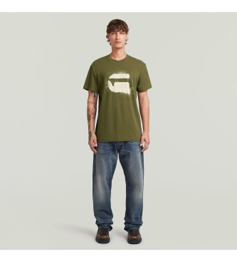 G-Star T-shirt Spray G Logo grn