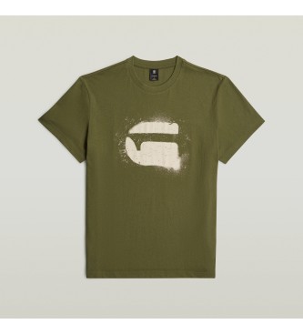 G-Star T-shirt Spray G Logo grn