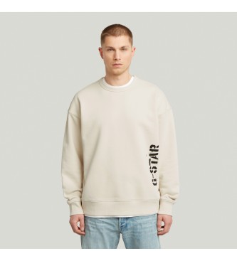 G-Star Sweat-shirt beige Sprayed 89