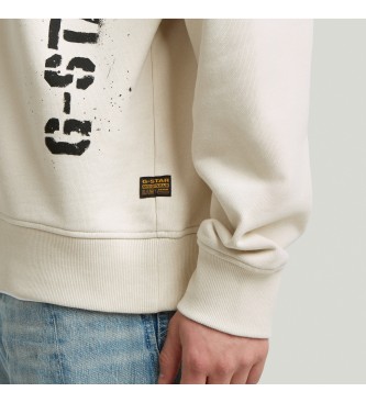 G-Star Sweat-shirt beige Sprayed 89