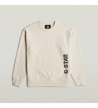 G-Star Sweat-shirt beige Sprayed 89