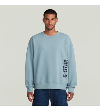 G-Star Sweat-shirt Sprayed 89 bleu