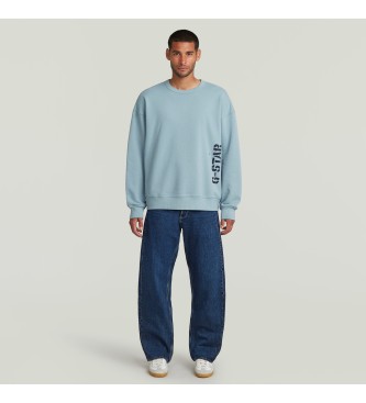 G-Star Sweat-shirt Sprayed 89 bleu