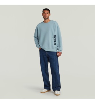G-Star Sweat-shirt Sprayed 89 bleu
