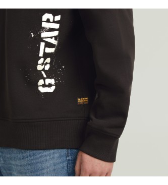 G-Star Sweatshirt Sprayed 89 preto