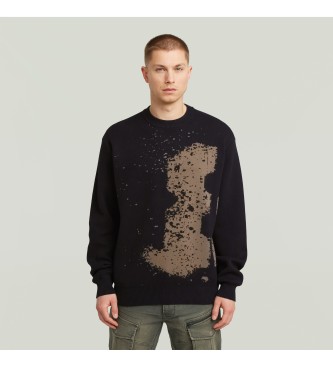G-Star Felpa nera Sprayed 89