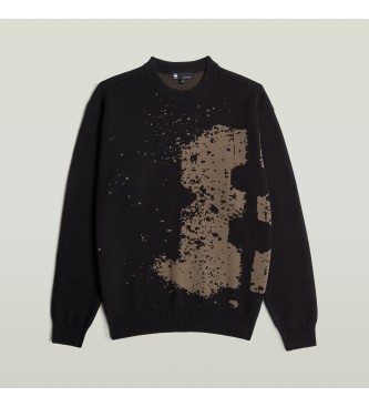 G-Star Felpa nera Sprayed 89