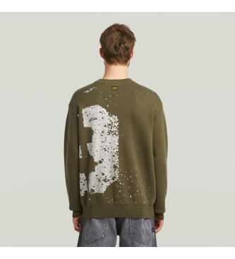 G-Star Pullover Sprayed 89 green