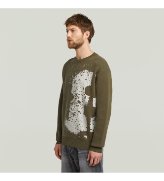 G-Star Pullover Sprayed 89 green