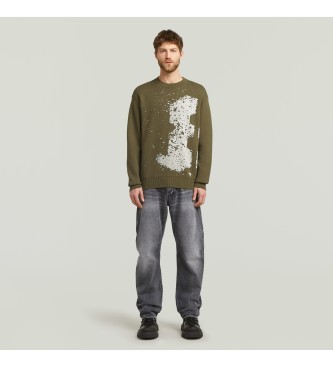 G-Star Pullover Sprayed 89 green