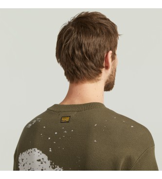 G-Star Pullover Sprayed 89 green