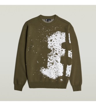 G-Star Pullover Sprayed 89 green