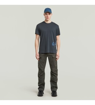 G-Star Marineblaues Spray-T-Shirt