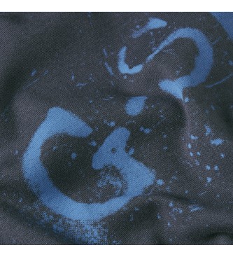 G-Star Marineblaues Spray-T-Shirt