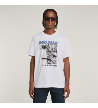 G-Star Stairs Graphic Loose T-shirt white