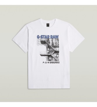 G-Star Stairs Graphic Loose T-shirt white