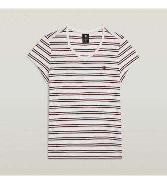 G-Star T-shirt ray Eyben Slim V 2.0 blanc