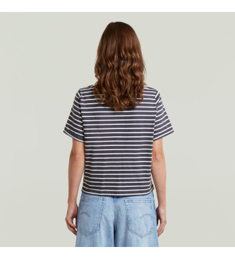 G-Star T-shirt w paski szary