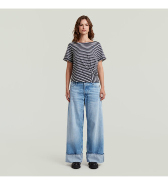 G-Star T-shirt w paski szary