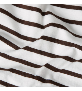 G-Star T-shirt w paski biały