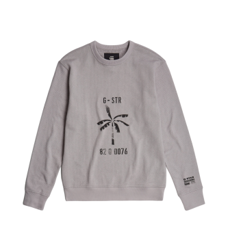 G-Star Sweatshirt Musa Pochoir gris