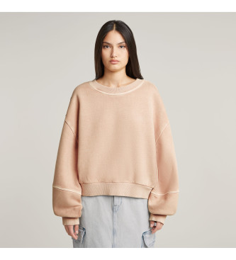 G-Star Beigefarbenes Overdyed Sweatshirt in bergre 