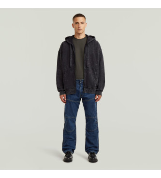 G-Star Sweatshirt solta lavada preta