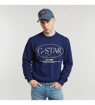 G-Star Circle Graphic Sweatshirt navy