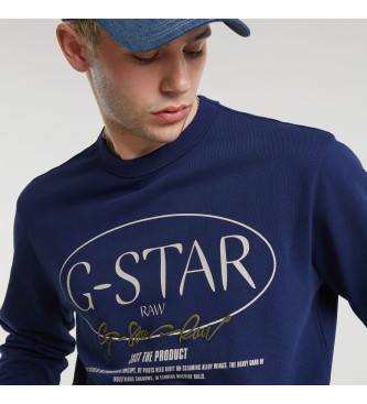 G-Star Circle Graphic Sweatshirt navy