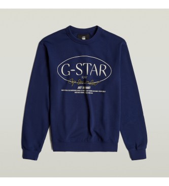 G-Star Circle Graphic Sweatshirt navy