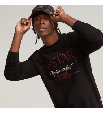 G-Star Cirkel sweater G-Star Grafisch zwart