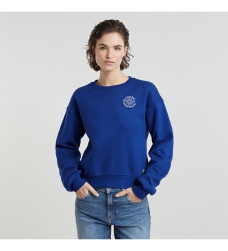 G-Star Kreis Grafik Lose Sweatshirt blau