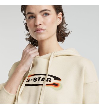 G-Star Old Skool Logo beige Sweatshirt