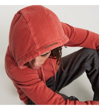 G-Star Overdyed Hoodie red