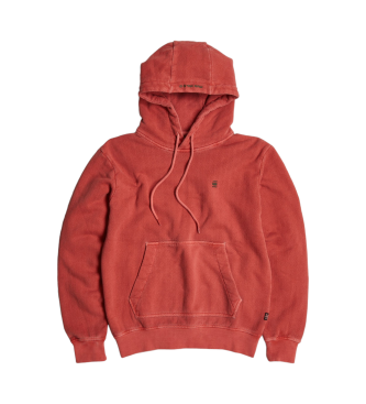 G-Star Overdyed Hoodie red