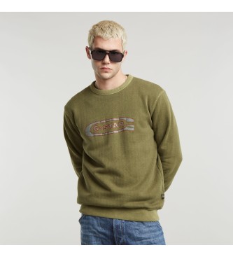 G-Star Destroyed sweatshirt green