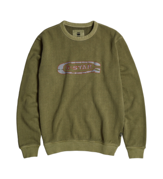 G-Star Destroyed sweatshirt grn