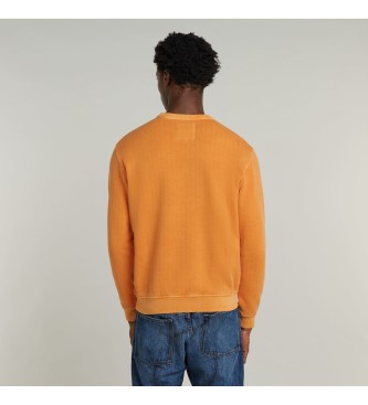 G-Star Sweater Destroyed G Logo oranje