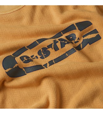 G-Star Sweater Destroyed G Logo oranje