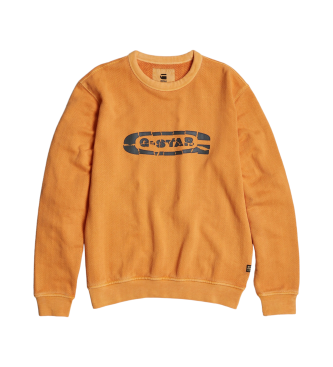 G-Star Sudadera Destroyed G Logo naranja