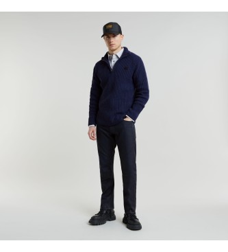 G-Star Sweatshirt Double Collar navy