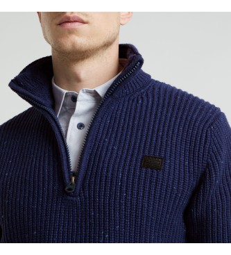 G-Star Sweatshirt Double Collar navy