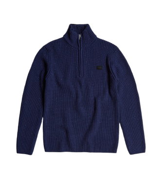 G-Star Sweater met dubbele kraag marine