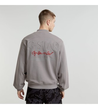 G-Star Sweatshirt GA-1 Graphic Loose Bomber cinzento