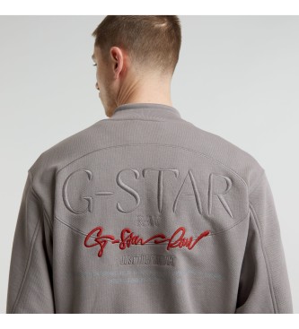 G-Star Sweatshirt GA-1 Graphic Loose Bomber cinzento