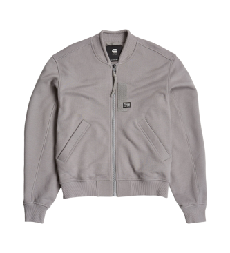 G-Star Majica GA-1 Graphic Loose Bomber siva