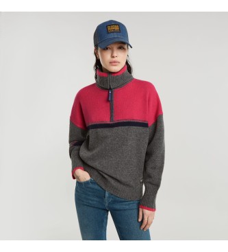 G-Star Sweatshirt Multi Color Loose gris, rose