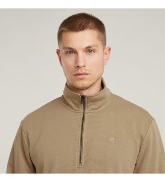 G-Star Sweat-shirt beige Nifous Half Zip