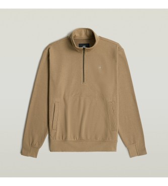 G-Star Sweat-shirt beige Nifous Half Zip